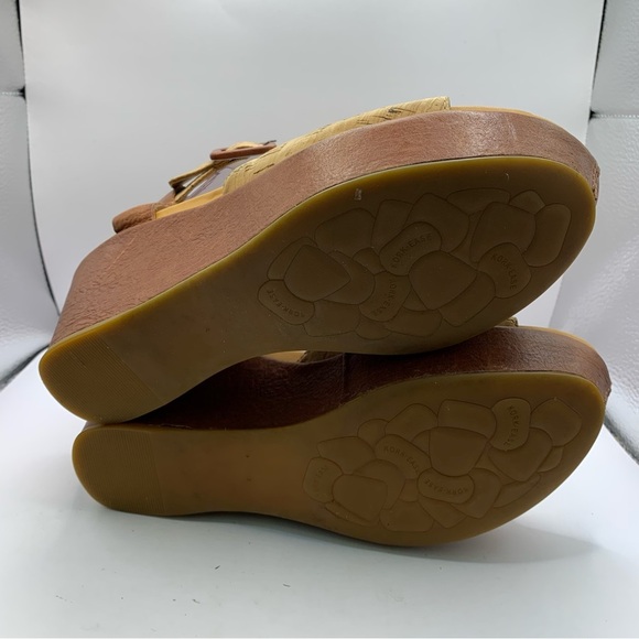 Kork Ease K40606 Women Cork Leather Wedge Sandal Shoe Size 9M Pre Owned - Picture 8 of 10